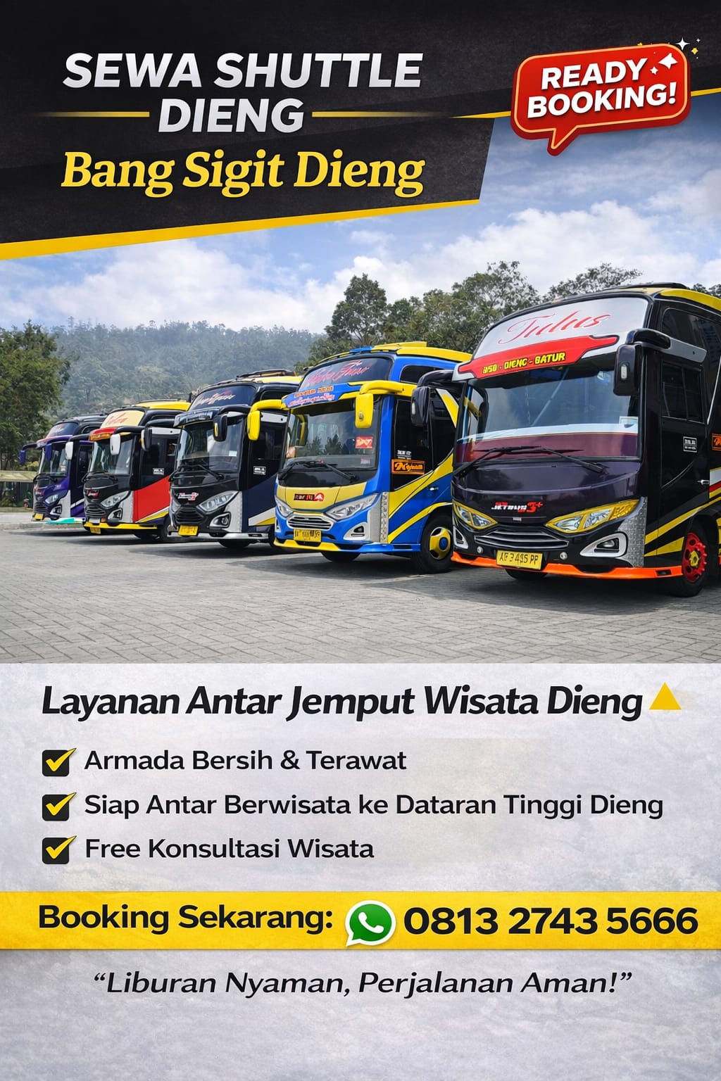 Sigit Tour - Fasilitas Dieng Tour BSD