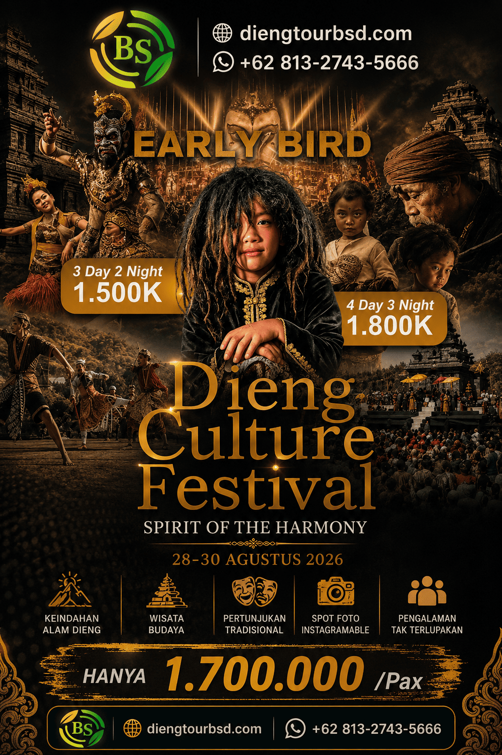 Poster Dieng Culture Festival 2026